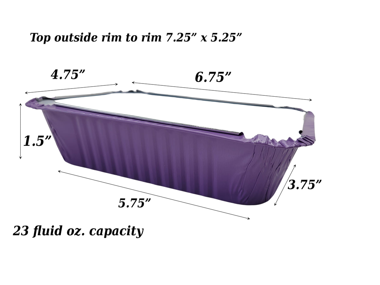 Bandeja para llevar de 1½ lb con tapa de cartón y cubierta de papel de aluminio de colores - Caja de 1000 - N.º 7650L