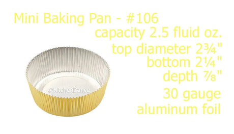 Disposable Colored Foil Tart Shell or Cupcake liner - Case of 5000 -  #K106 KitchenDance