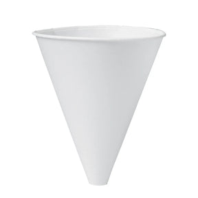 Dart ProPlanet 10 oz. White Treated Paper Funnel Cup – Case of 1000 - #10BFC-2050 Dart Container