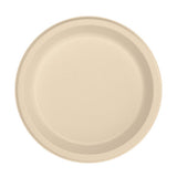 10" Round PFAS-Free Fiber Plate, Natural - Case of 500 - #10FBRP1
