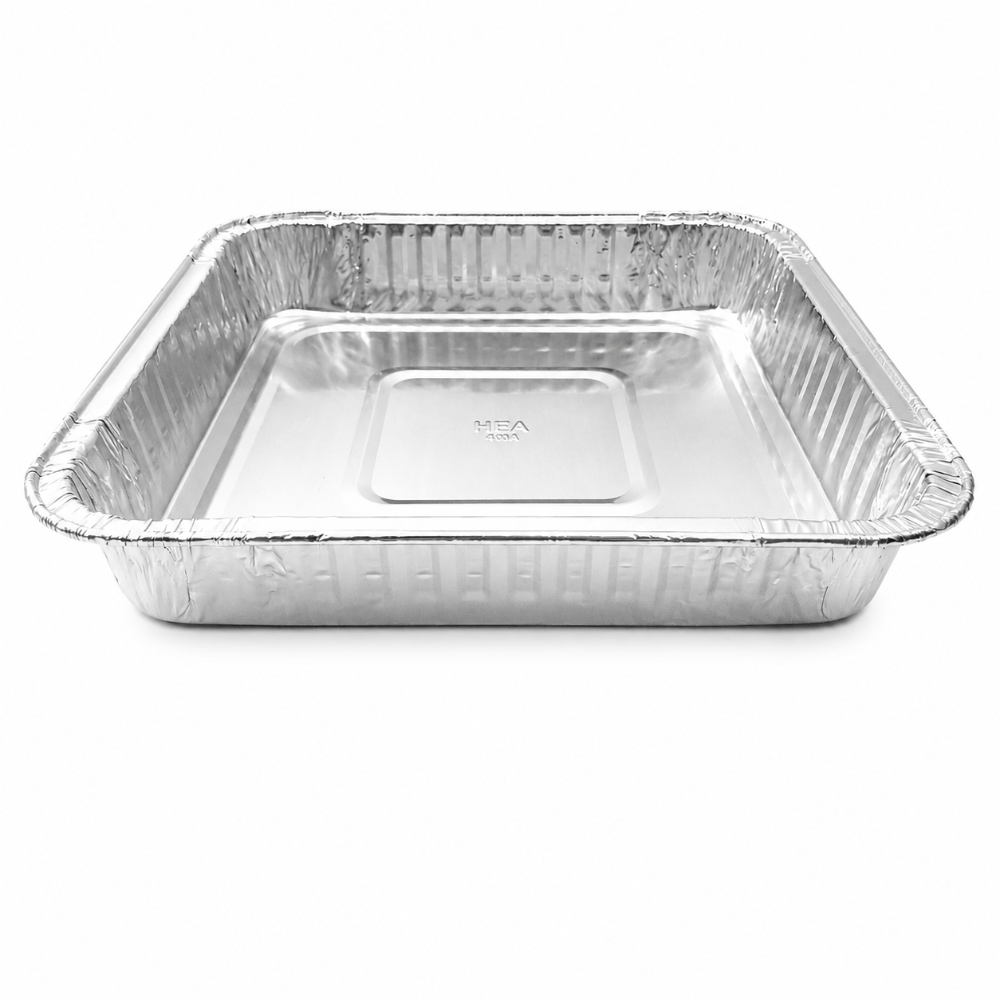9" Square Disposable Cake Pan- Case of 500 - #1100