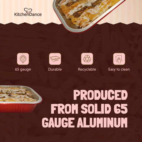 8" x 5" Colored Heavy Aluminum Entrée Pan - Case of 500 - #A67NL KitchenDance