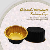 Molde para ramequines y taza de postre de aluminio de colores de 4,5 oz. (caja de 2000 unidades) n.° A35NL