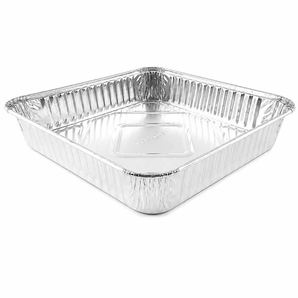 8" Square Disposable  Aluminum Baking Pan  - Case of 500 - #1155NL