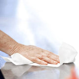 Tork 8 x 8 Centerfeed 1-Ply White Paper Wiper - Case of 6 - #120133