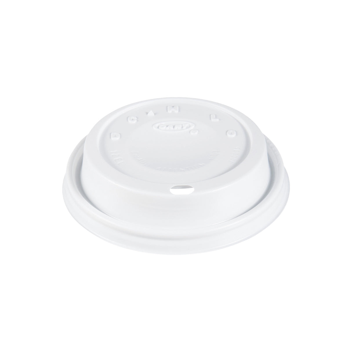 Dart 6-12 oz. White HIPS Plastic Cappuccino Lid - Case of 1000 - #12EL