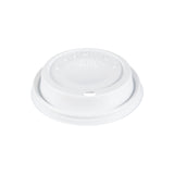 Dart 6-12 oz. White HIPS Plastic Cappuccino Lid - Case of 1000 - #12EL