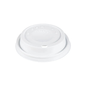 Dart 6-12 oz. White HIPS Plastic Cappuccino Lid - Case of 1000 - #12EL Dart Container