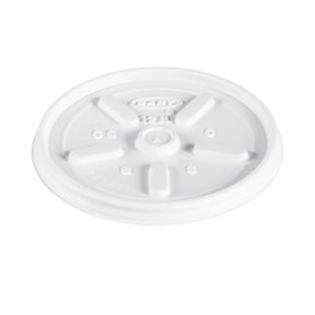 Dart 6-12 oz. White HIPS Plastic Vented Lid - Case of 1000 - #12JL Dart Container