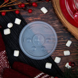 Dart 6-12 oz. Translucent HIPS Plastic Straw-Slotted Lid - Case of 1000 - #12SL Dart Container