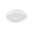 Dart 6-12 oz. Translucent HIPS Plastic Straw-Slotted Lid - Case of 1000 - #12SL Dart Container