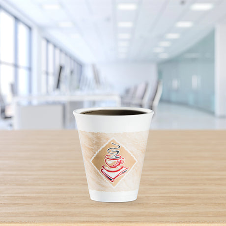 Café G® Red 12 oz. EPS Foam Cup - Case of 1000 - #12X16G