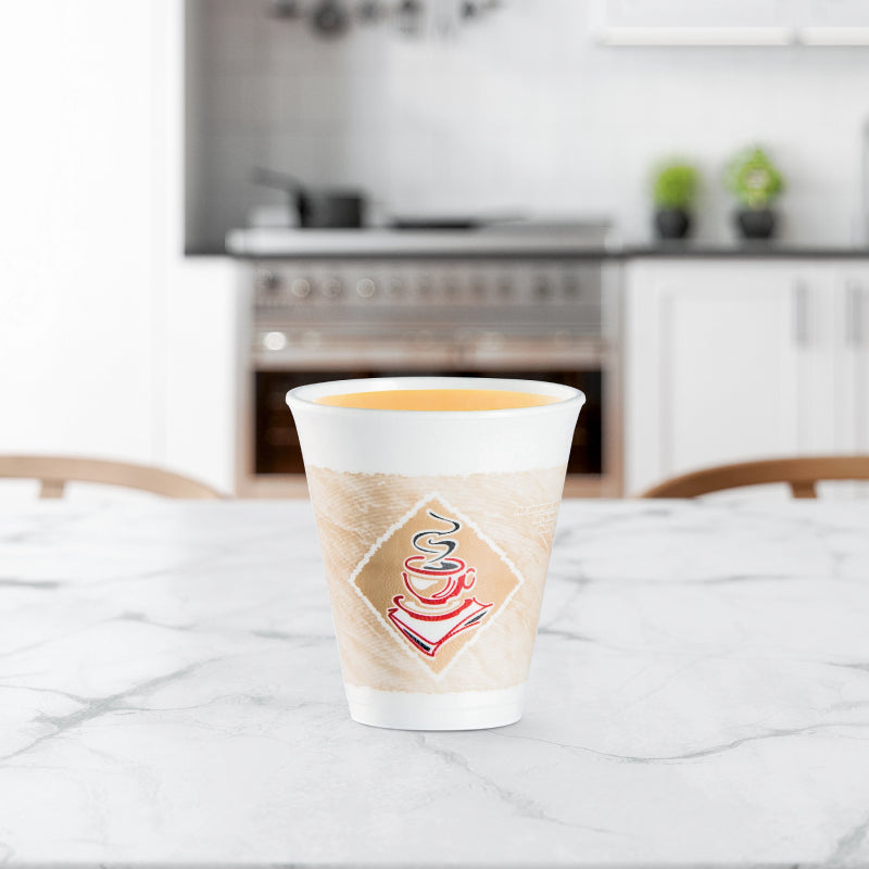 Café G® Red 12 oz. EPS Foam Cup - Case of 1000 - #12X16G