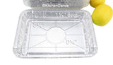 Bandeja para hornear o asar de aluminio desechable - Caja de 500 - N.º 1300