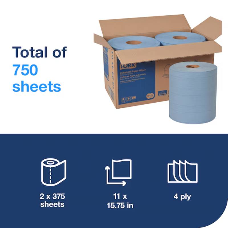 Tork Centerfeed 4-Ply Industrial Blue Paper Wiper - Case of 2 - #13244101