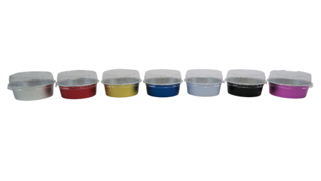 5 oz. Foil Cup with Plastic Lid  Case of 2000 - #A41P KitchenDance
