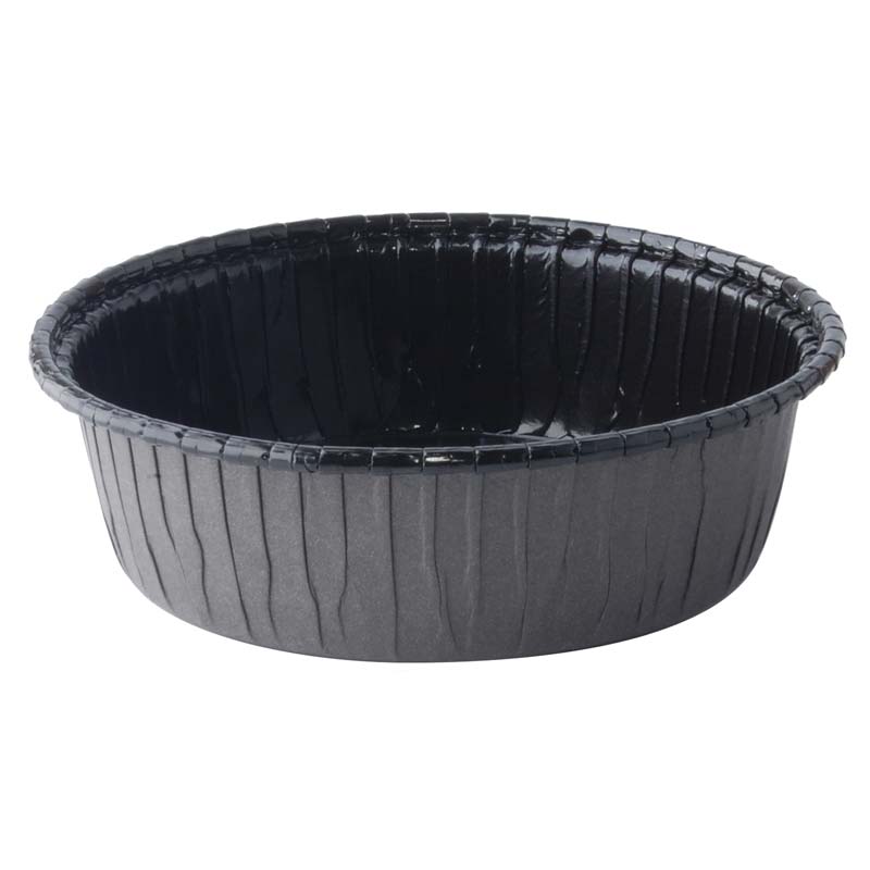 8 oz. Round Ovenable Paperboard Baking Rolled Rim Cup - Case of 720 - #13810