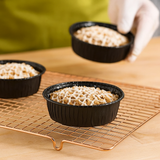 8 oz. Round Ovenable Paperboard Baking Rolled Rim Cup - Case of 720 - #13810