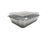 2-1/2 lb. Heavy Foil Carryout Pan with Plastic Lid - Case of 500 - #6421P KitchenDance