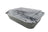 3.75 lb. Colored Carryout Foil Pan with Plastic Lid - Case of 500 - #3227P KitchenDance