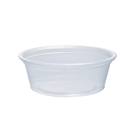 1.5 oz. Contact Clear PP Plastic Portion Container - Case of 2500 - #150PC