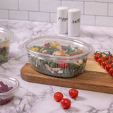 48 oz. RPET Hinged Lid Deli Container - Case of 190 - #YCA910480000