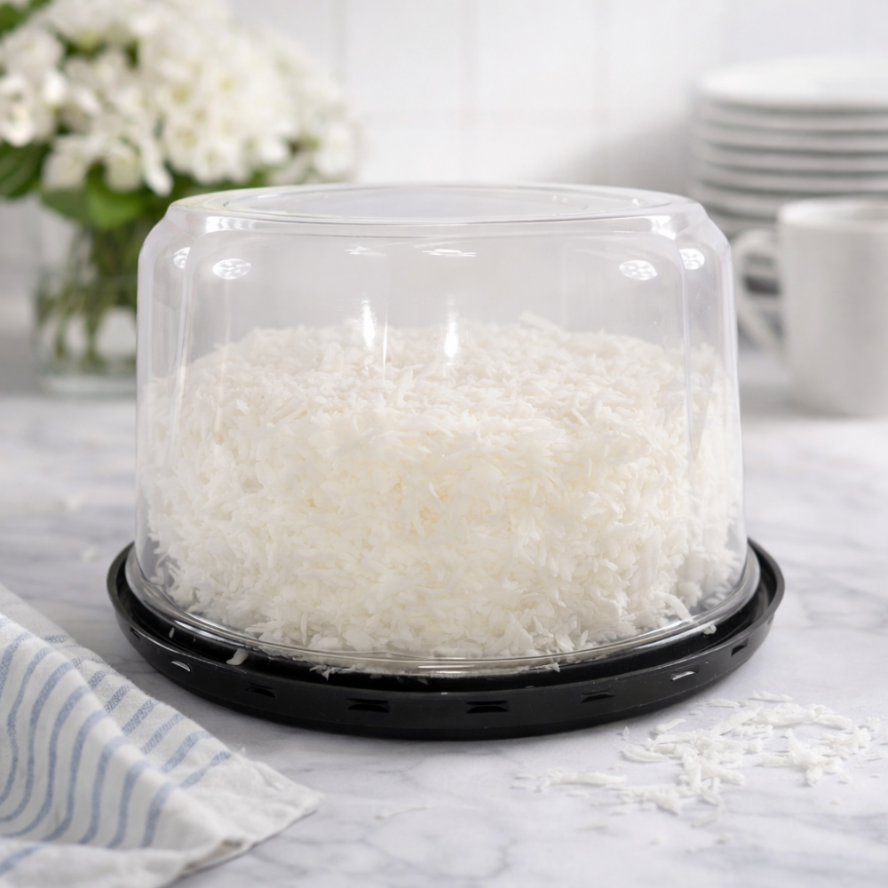 D & W Fine Pack 6" Cake Display Container - Case of 150 - #1793