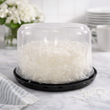 D & W Fine Pack 6" Cake Display Container - Case of 150 - #1793