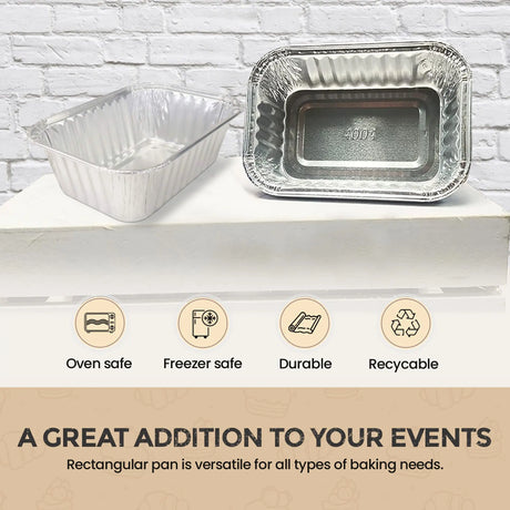 Colored Aluminum Foil 6 Ounce Mini Loaf Pan - Case of 2000  #4004NL KitchenDance