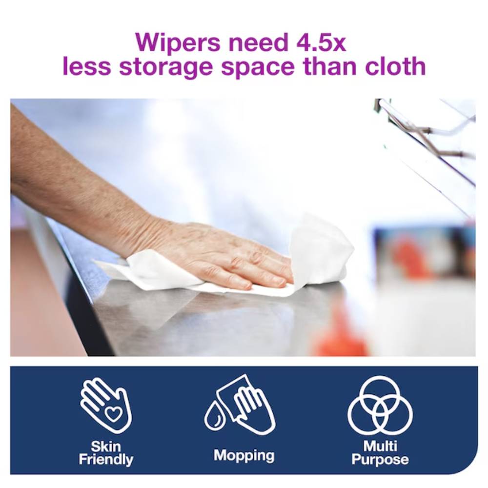 Tork 10 x 15 White 1-Ply Paper Wiper Plus - Case of 2 - #192128