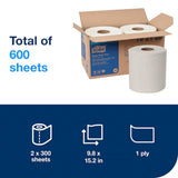 Tork 10 x 15 White 1-Ply Paper Wiper Plus - Case of 2 - #192128