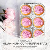 Molde desechable para 6 muffins o cupcakes - Caja de 200 - N.° 1500