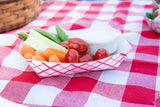 2 lb compostable food tray with filled with vegetables