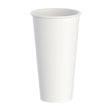 20 oz. White Double Walled Paper Hot Cup - Case of 600 - #DWTG20W Dart Container