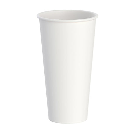 20 oz. White Double Walled Paper Hot Cup - Case of 600 - #DWTG20W Dart Container