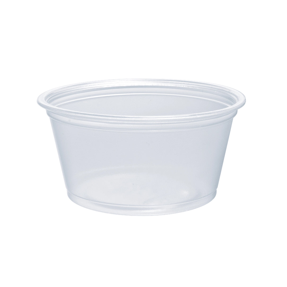 Dart 2 oz. Contact Clear PP Plastic Portion Container - Case of 2500 - #200PC