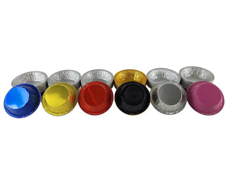 KitchenDance 5" Disposable Colored 8 oz. Individual Size Foil Tart /Pie Pan Case of 2000 - #501NL KitchenDance