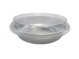 Handi-Stax 9" Round Gourmet To-Go Take Out Pans with Lids - Case of 50