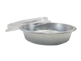 Handi-Stax 9" Round Gourmet To-Go Take Out Pans with Lids - Case of 50