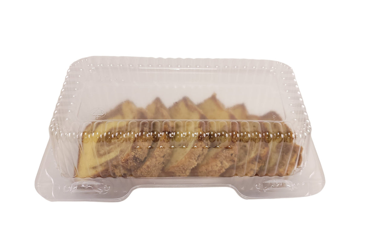 8" x 5" Plastic Hinged Bakery/Deli Container - Case of 250 - #CPC-395