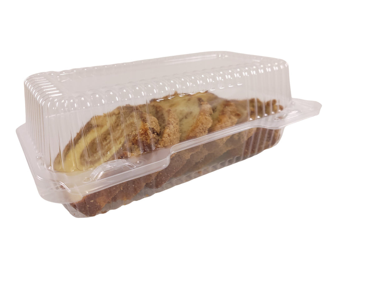 Contenedor de plástico con bisagras para panadería y delicatessen de 8" x 5" (caja de 250) n.° CPC-395