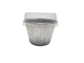 Plastic lid for 7 oz. Disposable Foil Dessert Cup - Case of 2000 - #PL-1210 Aikou