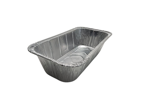 Disposable Foil 5 lb. Loaf Pan or ⅓ Size Steam Table with Foil Lid Combo- Case of 200- #5200WL Handi-Foil