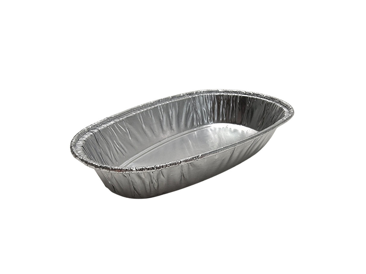 Small Disposable Aluminum Foil Potato Shell Pan - Case of 1000 - #8100