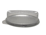 Bandeja de catering desechable o reutilizable de 12" con tapa en forma de cúpula, caja de 25, n.° 12P