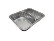 Aluminum Foil Two Compartment School Hamburger Tray - Case of 1000 -  #225 Durable Packaging