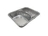 Bandeja escolar para hamburguesas de dos compartimentos de papel de aluminio n.° 225 (caja de 1000)