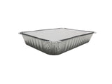 1½ lb. Shallow Oblong Foil Pan with Board Lid - Case of 500  #230L