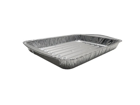 Large Disposable Aluminum Foil Broiler Pan - Case of 100 - #3000 Durable Packaging