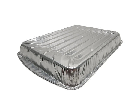 Large Disposable Aluminum Foil Broiler Pan - Case of 100 - #3000 Durable Packaging